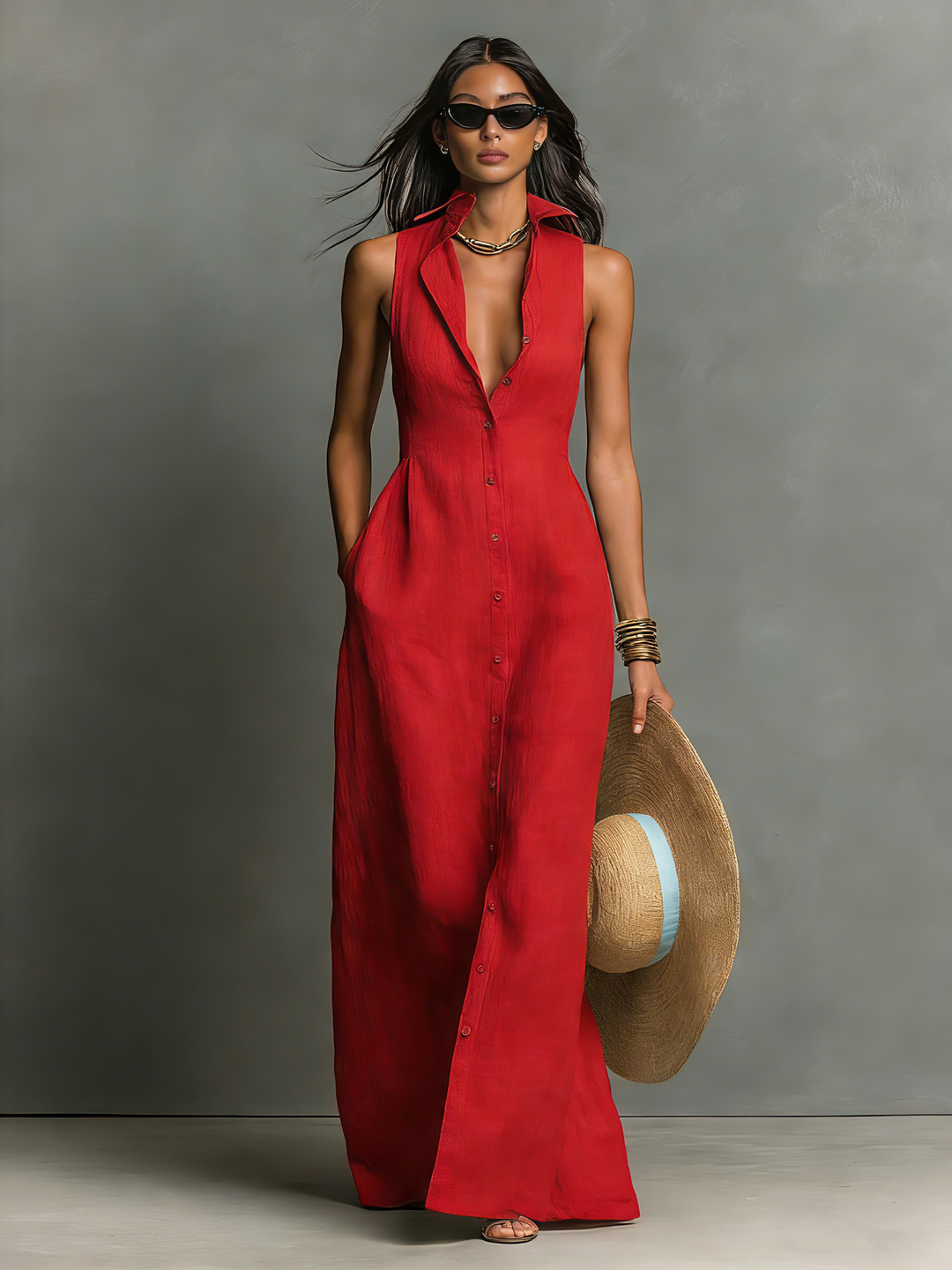 Valerie | Robe longue sans manches