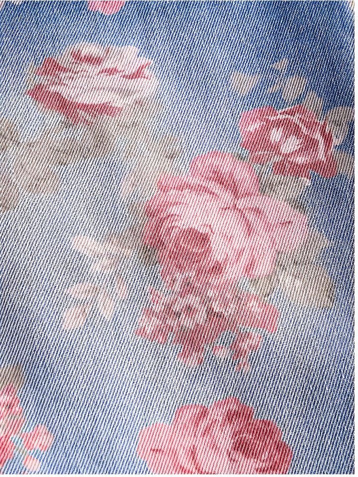 Rosalie | Floral Denim Overalls