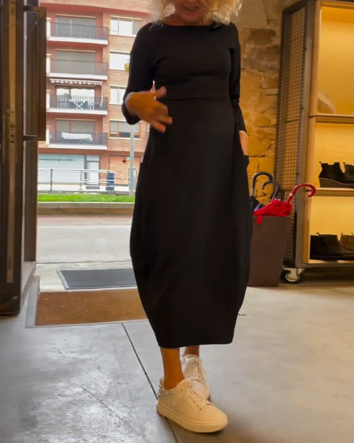 CORA™ - Robe midi décontractée et chic
