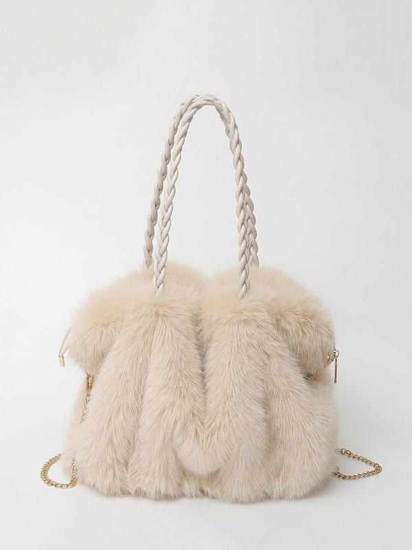 CHARLOTTE™ - Sac cabas bandoulière polyvalent en velours peluche