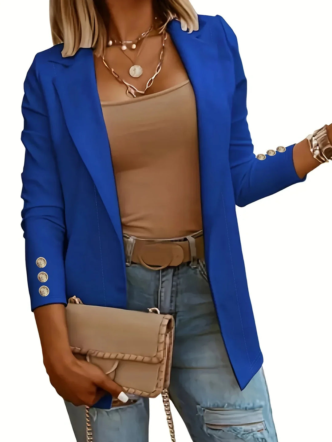 EMMA™ - Veste chic ouverte sur le devant