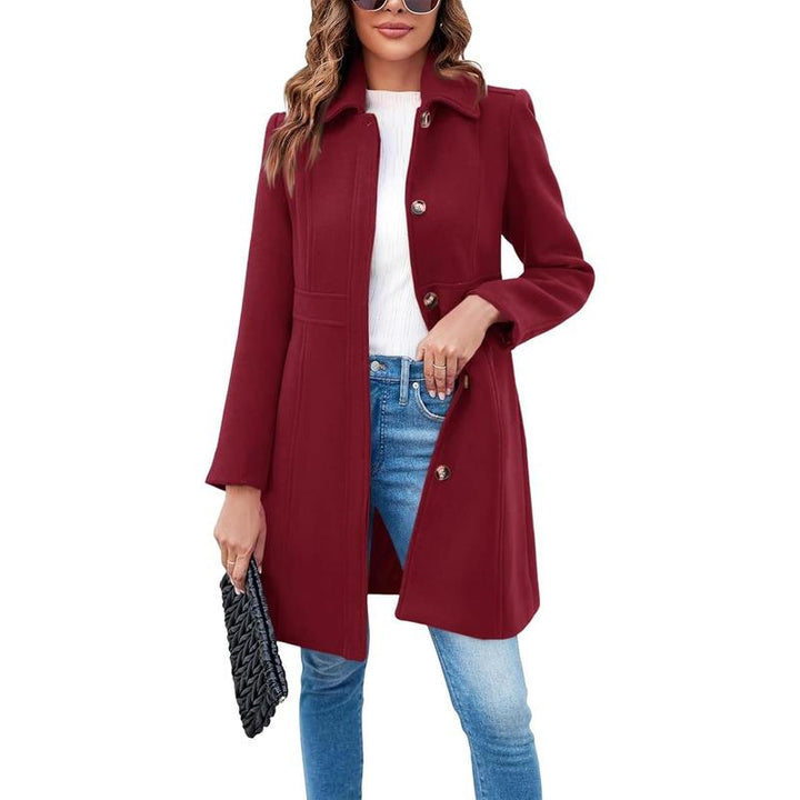 VIVIAN™ - Élégant manteau à manches longues et à simple boutonnage pour le bureau