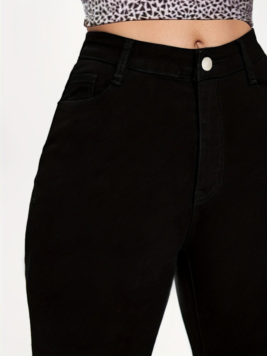 LISETTE™ - Jean skinny taille haute élégant 