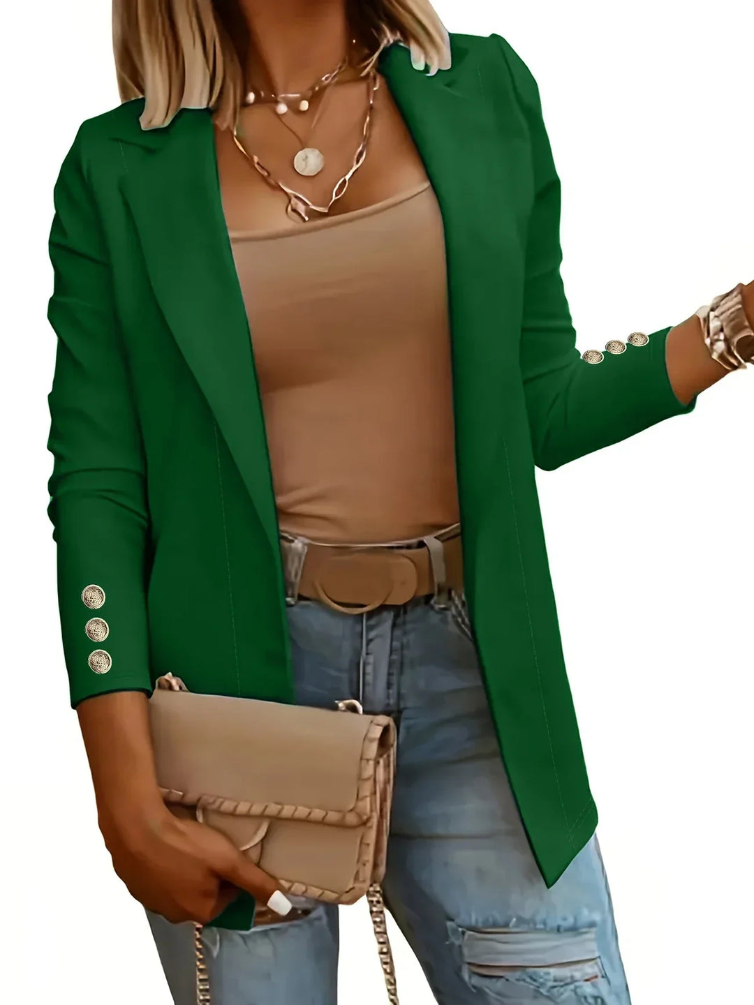 EMMA™ - Veste chic ouverte sur le devant