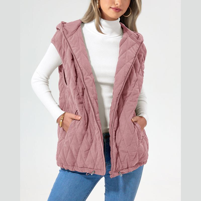 LIAM™ - Manteau d'hiver confortable sans manches à capuche et poches