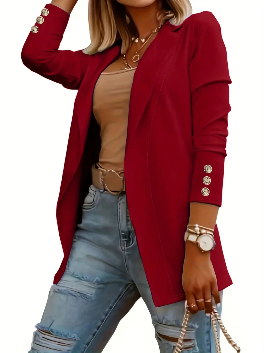 EMMA™ - Veste chic ouverte sur le devant