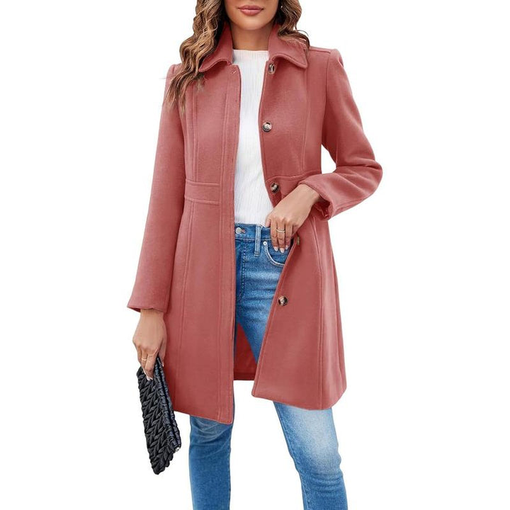 VIVIAN™ - Élégant manteau à manches longues et à simple boutonnage pour le bureau