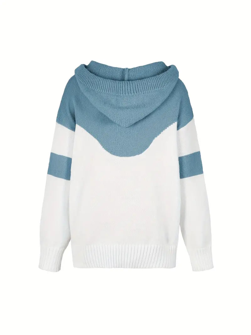 RÍONA™ - Sweat à capuche confortable bicolore
