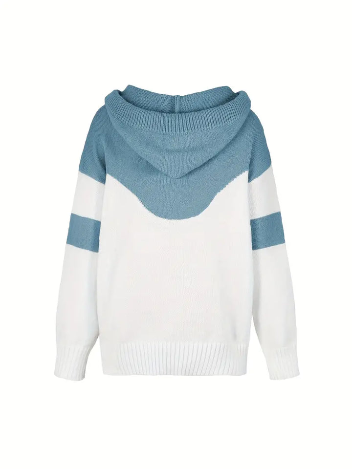 RÍONA™ - Sweat à capuche confortable bicolore