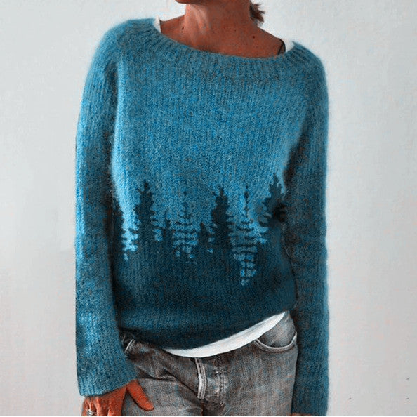 LAURIE™ - Pull en maille forêt