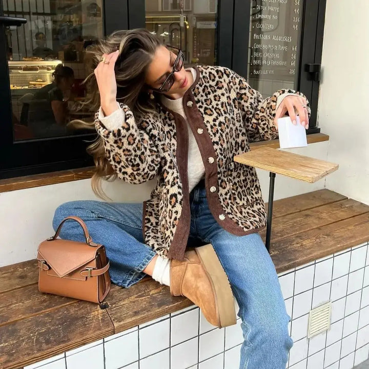 LYDIA™ | Gilet léopard chic