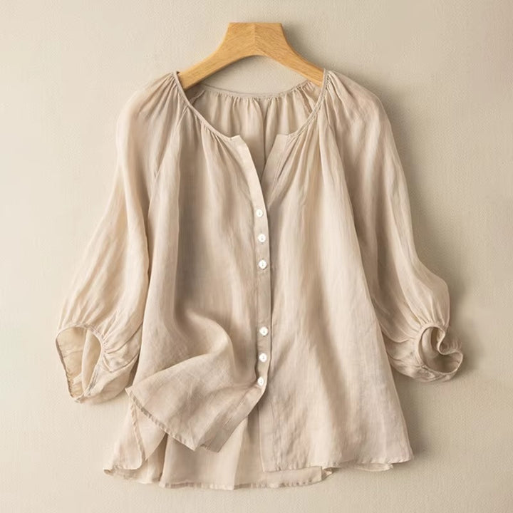 Eleanor | Relaxed Linen Blouse