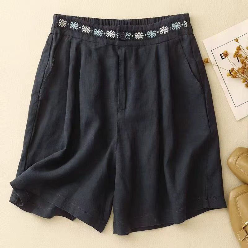 Elise | Relaxed Linen Shorts