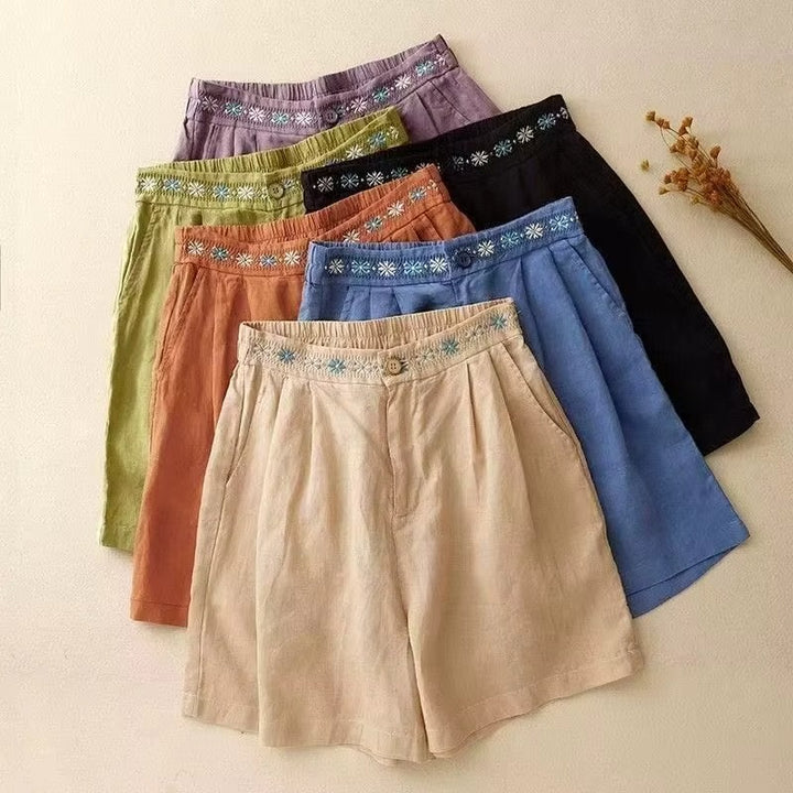 Elise | Relaxed Linen Shorts