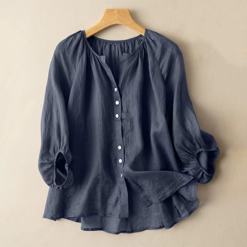 Eleanor | Relaxed Linen Blouse