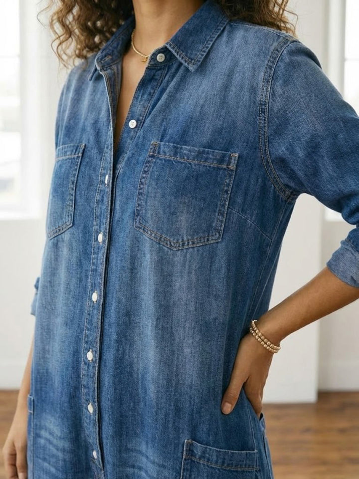 Elara | Denim Jumpsuit