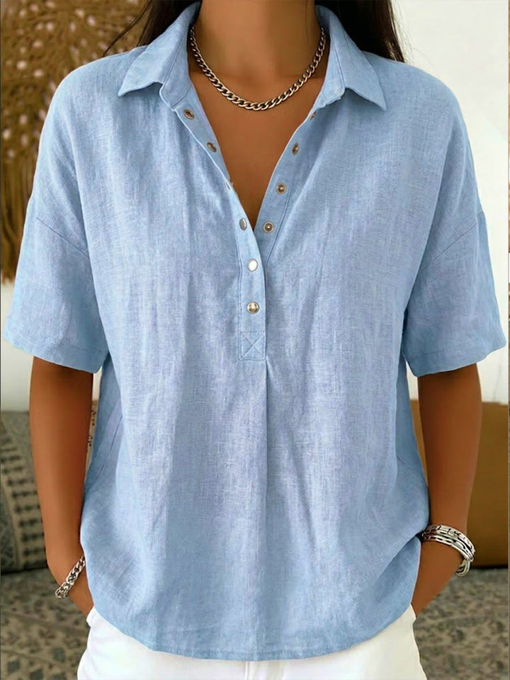 Women’s Polo Shirt – Casual Short Sleeve Summer Top