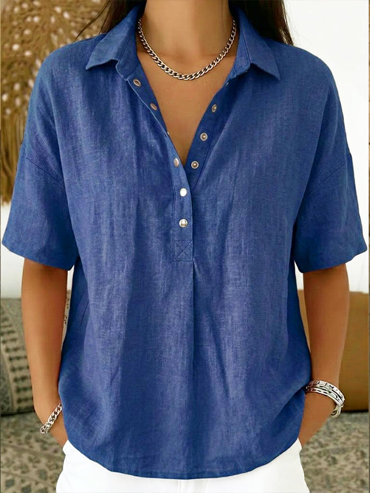Women’s Polo Shirt – Casual Short Sleeve Summer Top