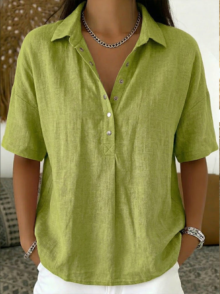 Women’s Polo Shirt – Casual Short Sleeve Summer Top