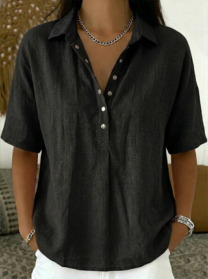 Women’s Polo Shirt – Casual Short Sleeve Summer Top