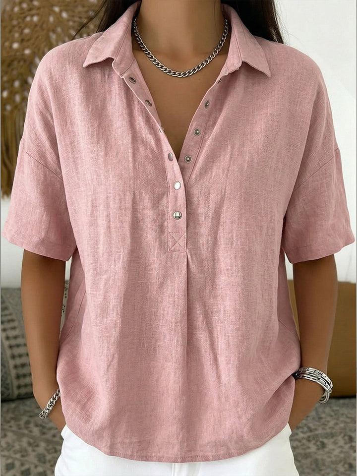 Women’s Polo Shirt – Casual Short Sleeve Summer Top