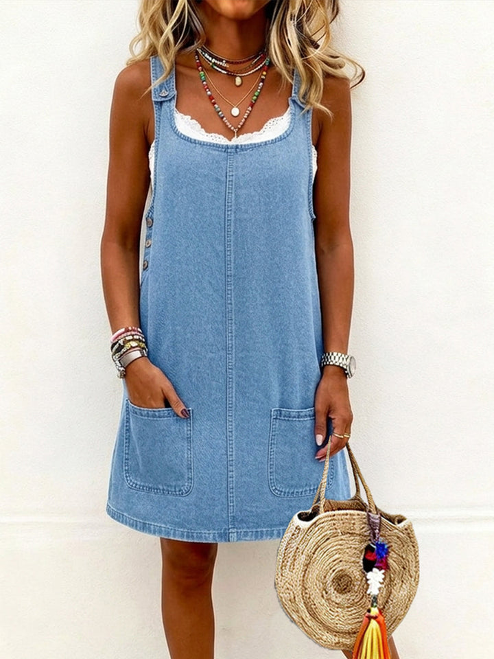 Marlene | Casual Denim Overall Dress