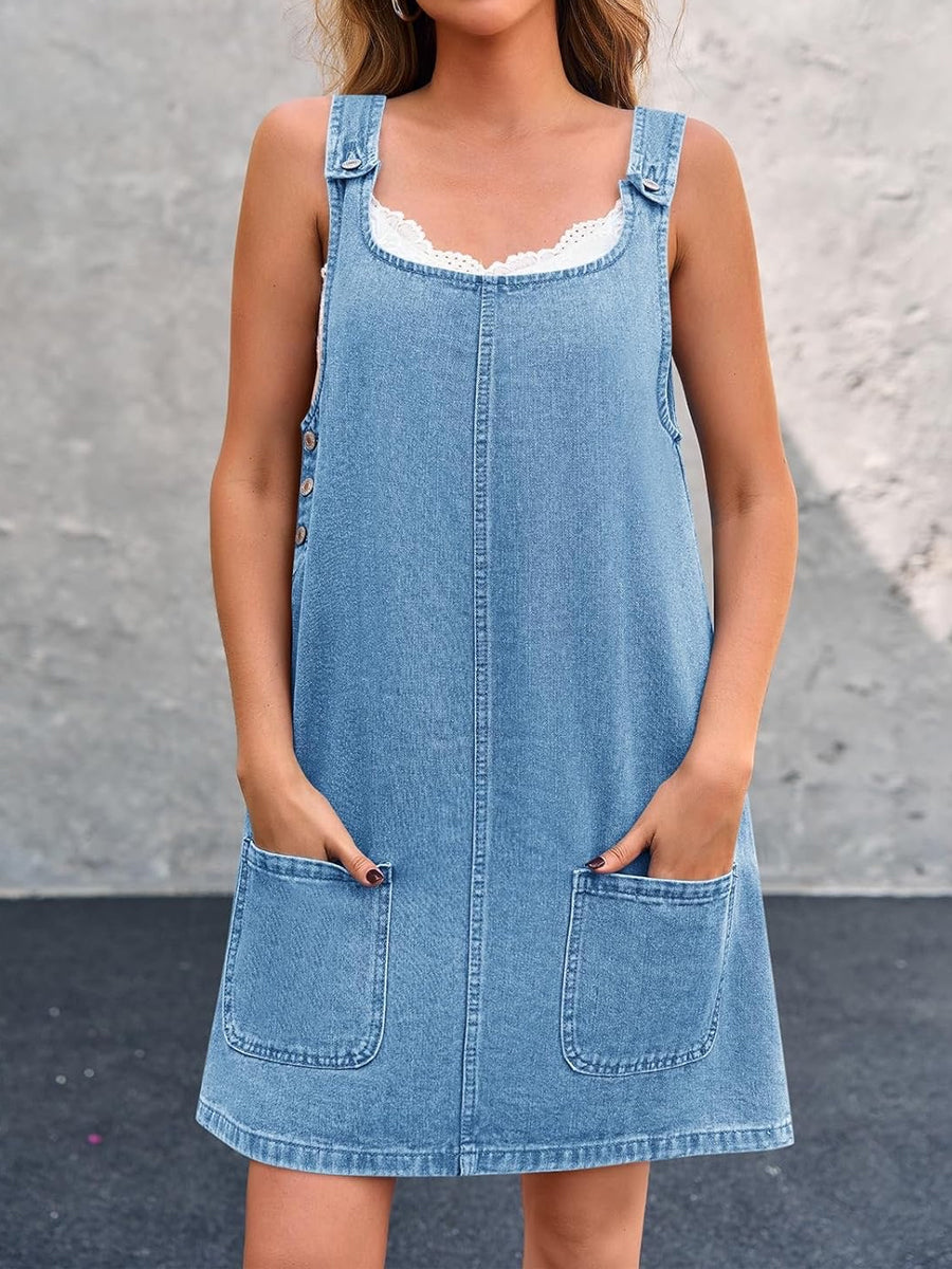 Marlene | Casual Denim Overall Dress