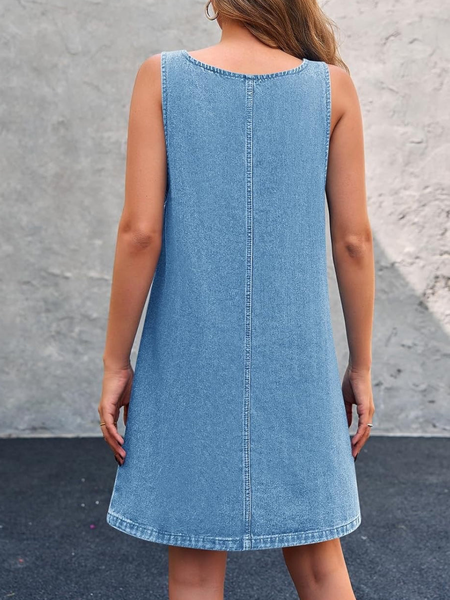 Marlene | Casual Denim Overall Dress