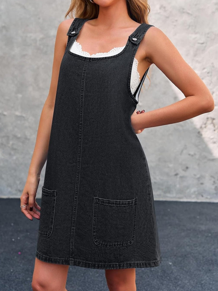 Marlene | Casual Denim Overall Dress