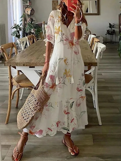 CASSIA™ - Robe bohème couvrant le ventre 