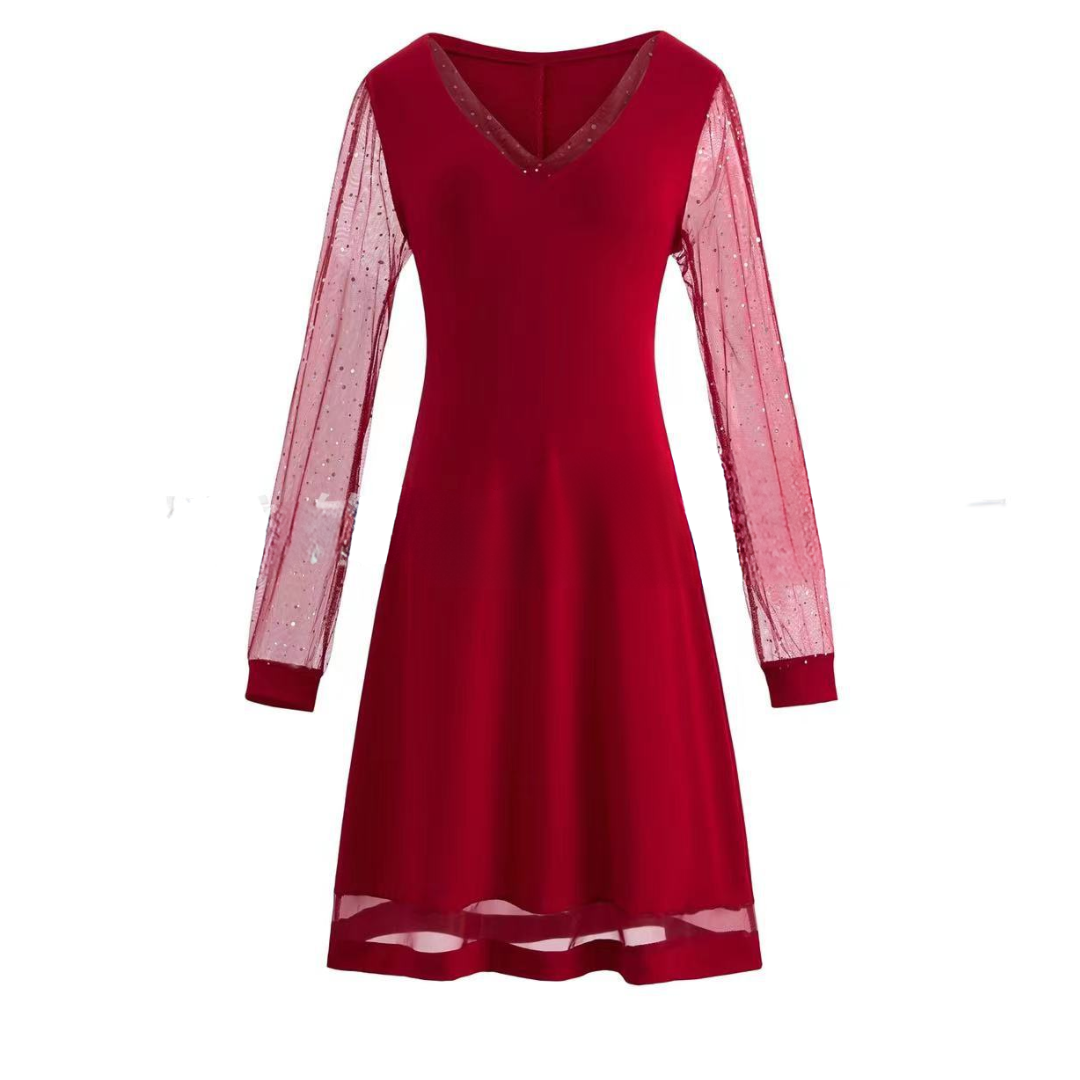 Robe à manches en dentelle LILA™